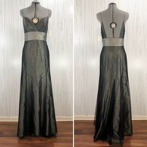 NWT Vera Wang Formal Dress, Gunmetal Steel Black Tulle